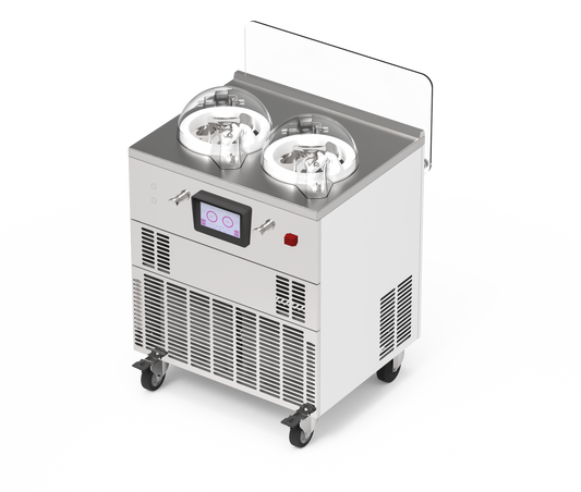 Commercial Gelato Ice Cream Maker, V2, Two Pots – Top Churn