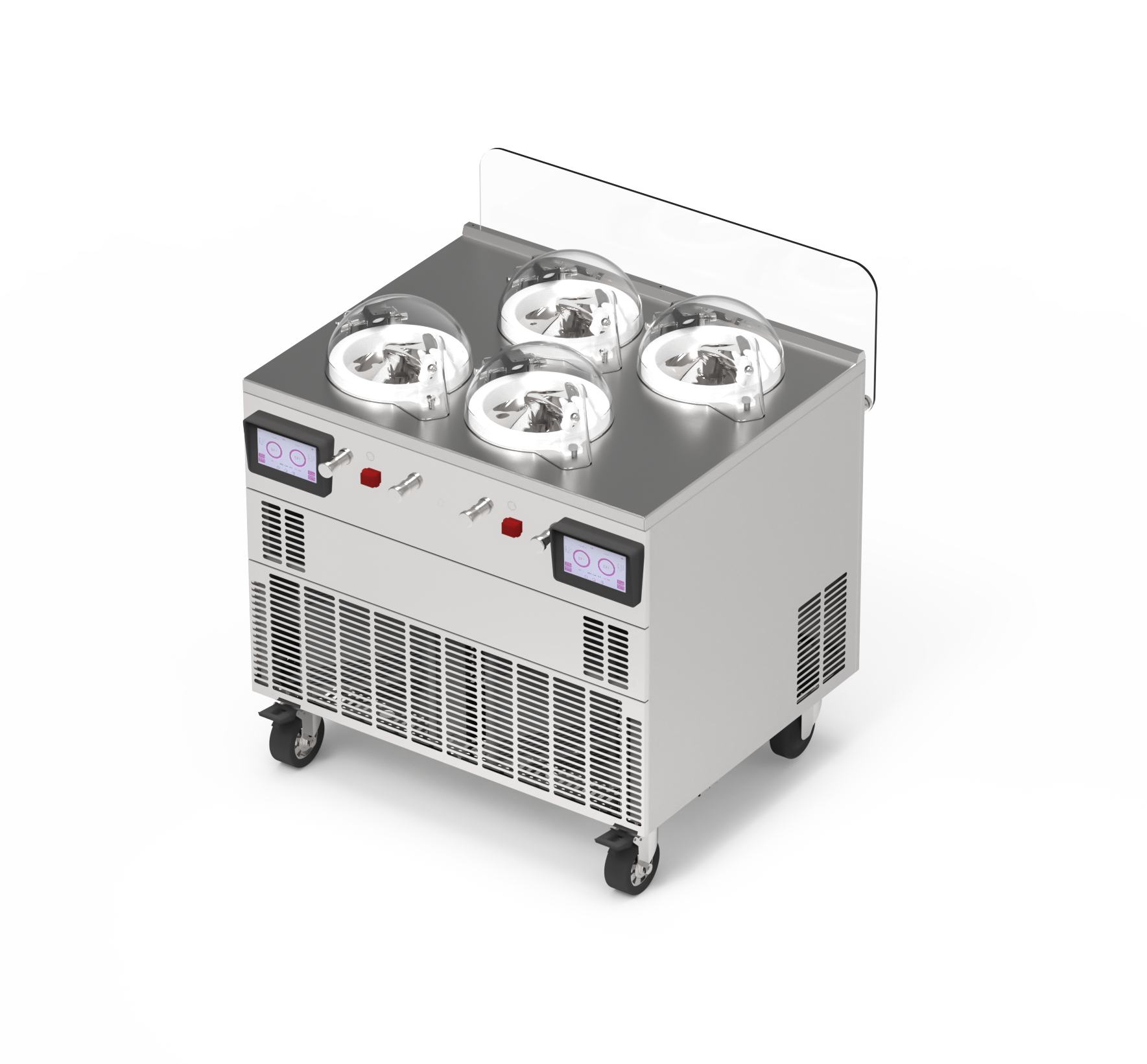 Commercial Gelato Ice Cream Maker, V4, Four Pots – Top Churn