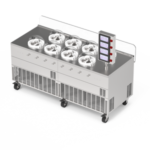 Commercial Gelato Ice Cream Maker, V8, Eight Pots – Top Churn