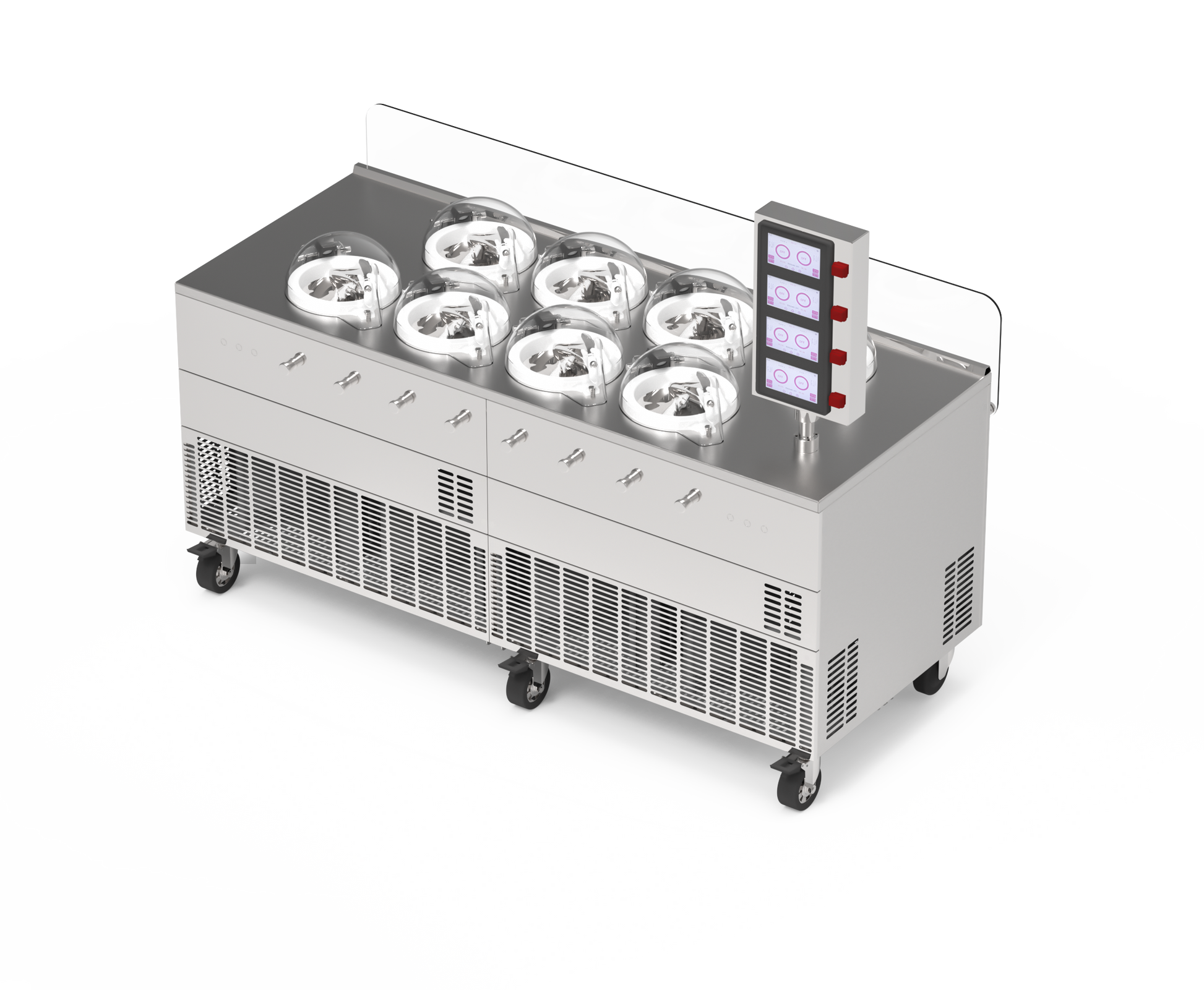 Commercial Gelato Ice Cream Maker, V8, Eight Pots – Top Churn