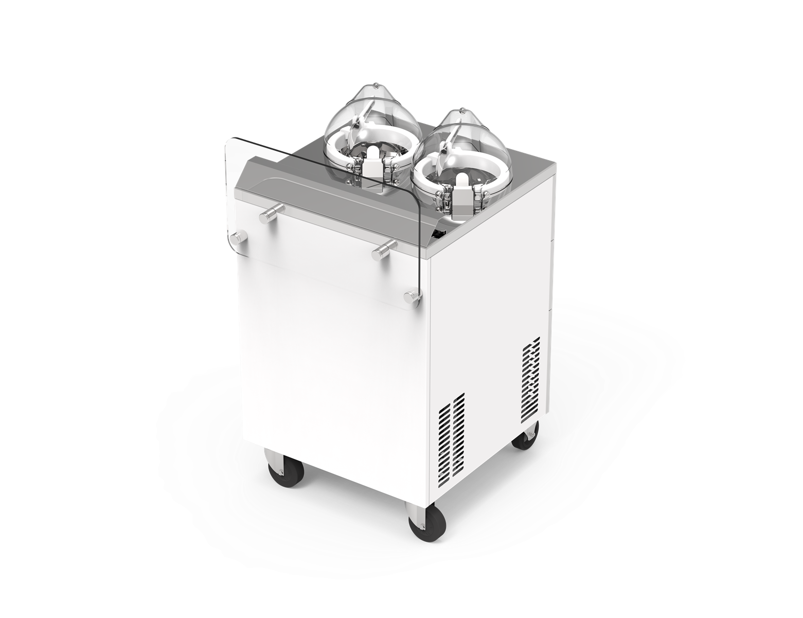 Commercial Gelato Ice Cream Maker, EC2 H, Two Pots - Top Churn