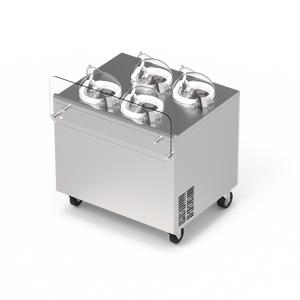Commercial Gelato Ice Cream Maker, V4, Four Pots – Top Churn