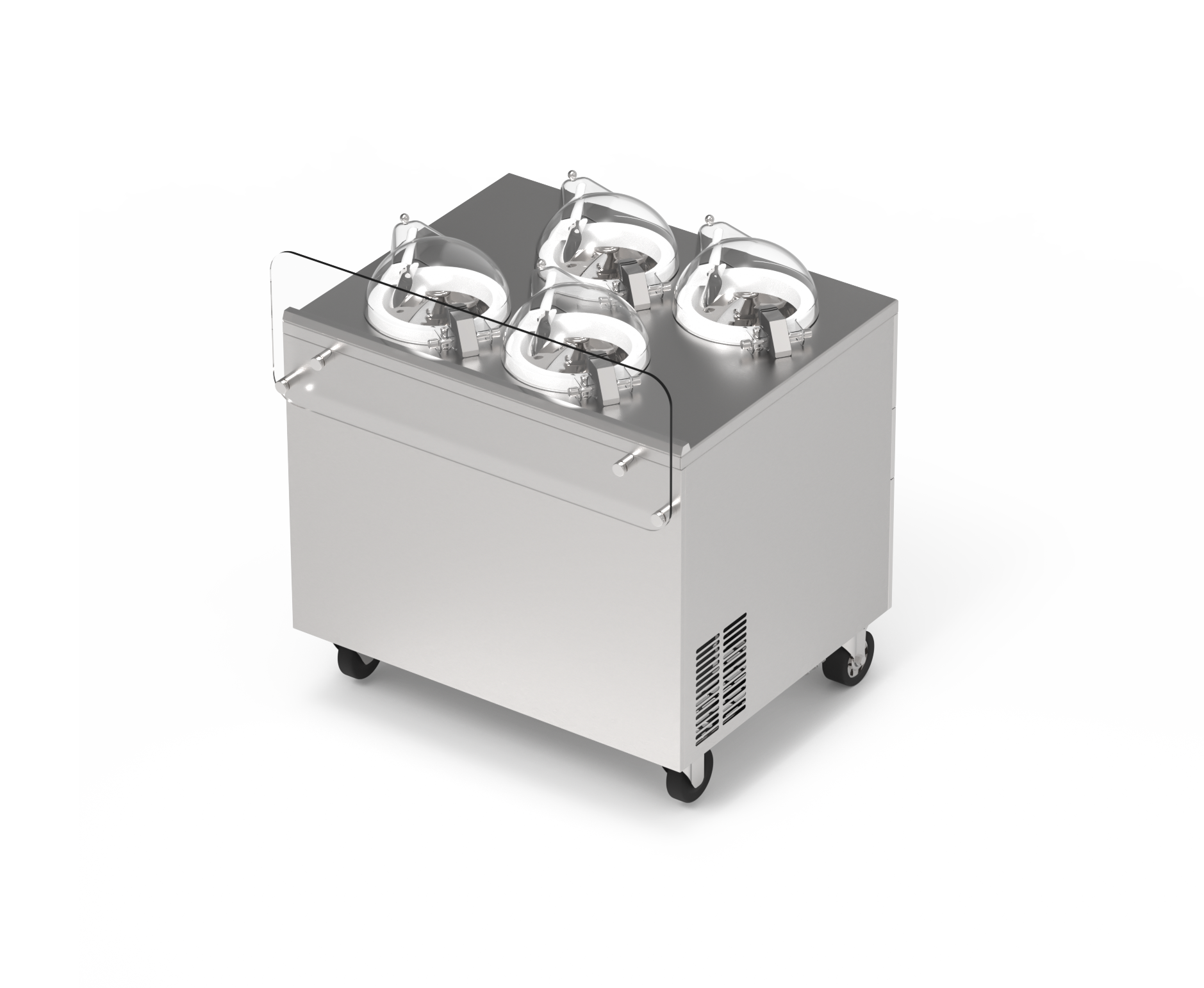 Commercial Gelato Ice Cream Maker, V4, Four Pots – Top Churn