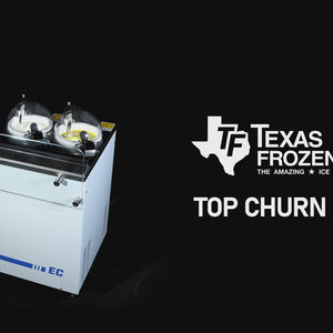Commercial Gelato Ice Cream Maker, EC2 H, Two Pots - Top Churn